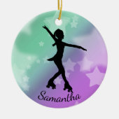 Roller Skater Design Keramik Ornament (Vorne)