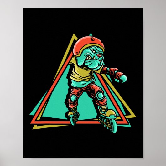Roller Skater Inline Skaten Poster (Vorne)