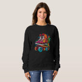 Roller Skates Cartoon Style Indoor Sport Sweatshirt (Vorne ganz)