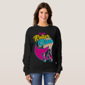 Roller skates disco inline skating roller skating sweatshirt (Vorne ganz)