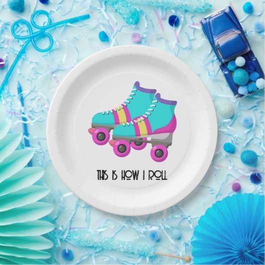 Roller Skates Pappteller (Party)