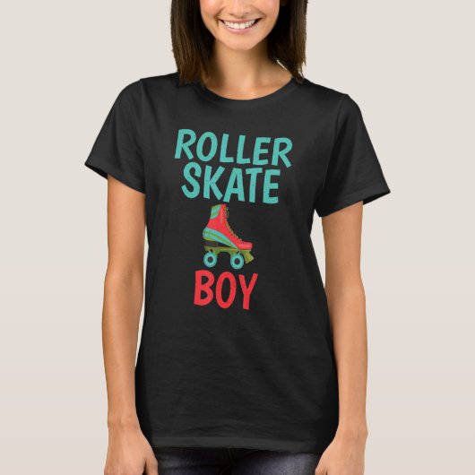 Roller Skating Roller Skate Boy T-Shirt (Vorderseite)