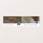 Roller und Konditorei, Bäcker, Bäckerei im Detail Visitenkarten (Außenseite Aufgefaltet)