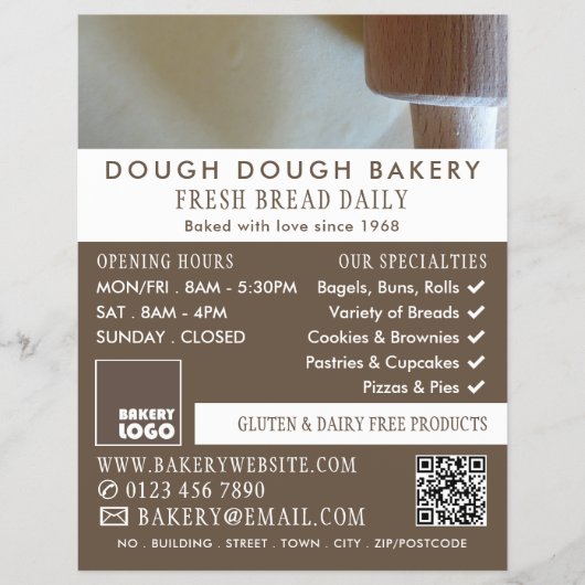 Roller und Konditorei, Bäckereien, Werbung im Bäck Flyer (Vorne)