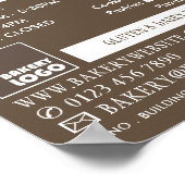 Roller und Konditorei, Bäckereien, Werbung im Bäck Poster (Ecke)