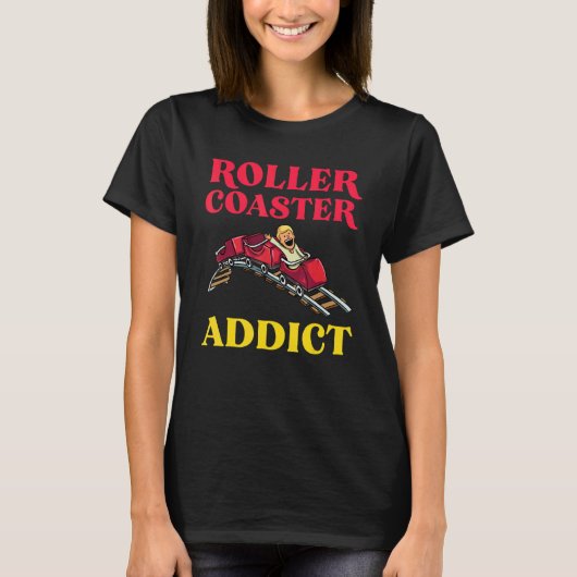 Roller Untersetzer Addict Niedlich Roller Unterset T-Shirt (Vorderseite)