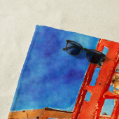 Roller Untersetzer am Strand Strandtuch (Beispiel)