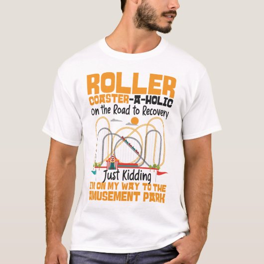 Roller Untersetzer Amusement Park Roller T-Shirt (Vorderseite)