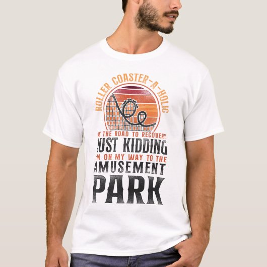 Roller Untersetzer Amusement Park Roller T-Shirt (Vorderseite)