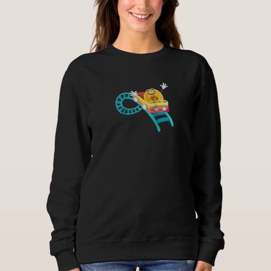 Roller Untersetzer Bitcoin Coin Blockchain Crypto  Sweatshirt (Vorderseite)