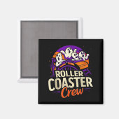 Roller Untersetzer Boo Crew Funny Halloween Ghost Magnet (Vorderseite/Rückseite)