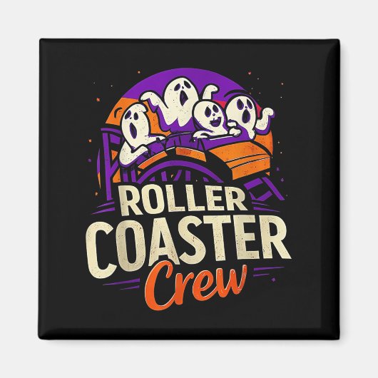 Roller Untersetzer Boo Crew Funny Halloween Ghost Magnet (Vorne)