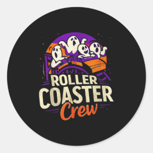 Roller Untersetzer Boo Crew Funny Halloween Ghost Runder Aufkleber