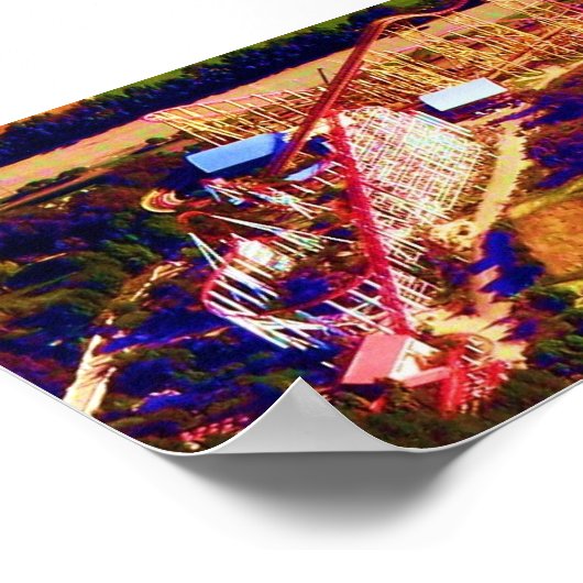 Roller Untersetzer Digitales Festival Poster (Ecke)