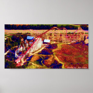 Roller Untersetzer Digitales Festival Poster