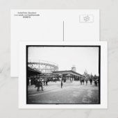 Roller Untersetzer, Euclid Beach, Cleveland,OH Vin Postkarte (Vorne/Hinten)