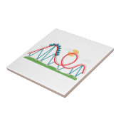 Roller-Untersetzer Fliese (Seite)