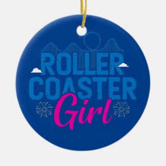 Roller Untersetzer Girl Amustion Themenpark Rivier Keramik Ornament