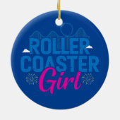 Roller Untersetzer Girl Amustion Themenpark Rivier Keramik Ornament (Hinten)