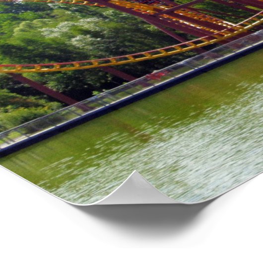 Roller-Untersetzer in Frankreich Poster (Ecke)