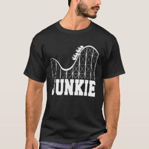 Roller Untersetzer Junkie Vergnügungspark Reiten T-Shirt
