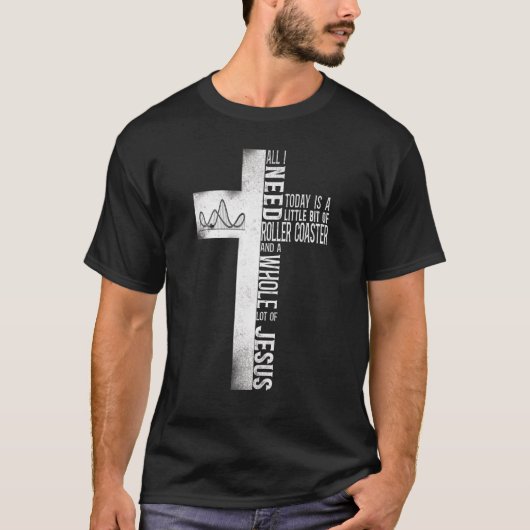 Roller Untersetzer Kreuz Christlicher Glaube Vinta T-Shirt (Vorderseite)