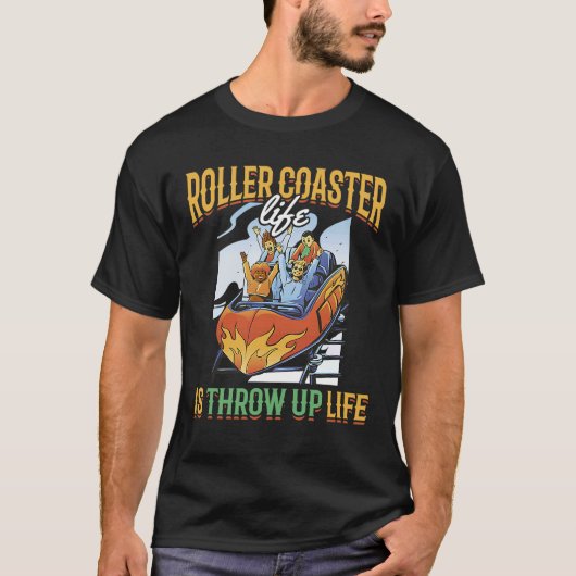Roller-Untersetzer-Lebensdauer wirft Lebenskostkar T-Shirt (Vorderseite)