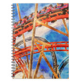 Roller-Untersetzer-Notebook Notizblock (Vorderseite)