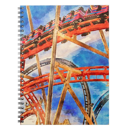 Roller-Untersetzer-Notebook Notizblock (Vorderseite)