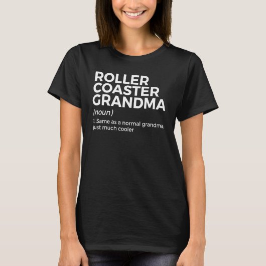 Roller-Untersetzer Oma Definition T-Shirt (Vorderseite)