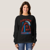 Roller Untersetzer Park Vergnügungspark Roller Sweatshirt (Vorne ganz)