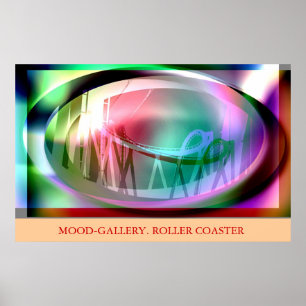 Roller-Untersetzer Poster