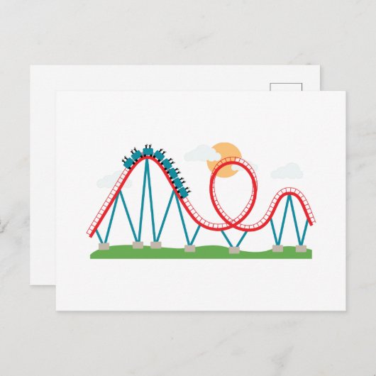 Roller-Untersetzer Postkarte (Vorne/Hinten)