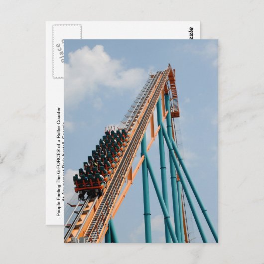 Roller-Untersetzer-Postkarte Postkarte (Vorne/Hinten)