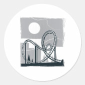 Roller-Untersetzer Runder Aufkleber (Vorderseite)