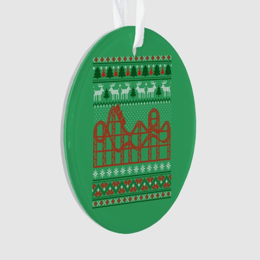 Roller Untersetzer Scene Ugly Weihnachtssüßer Ornament (Vorderseite)