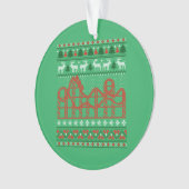 Roller Untersetzer Scene Ugly Weihnachtssüßer Ornament (Vorderseite)