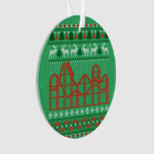 Roller Untersetzer Scene Ugly Weihnachtssüßer Ornament (Vorderseite)