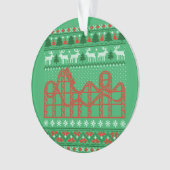 Roller Untersetzer Scene Ugly Weihnachtssüßer Ornament (Vorderseite)