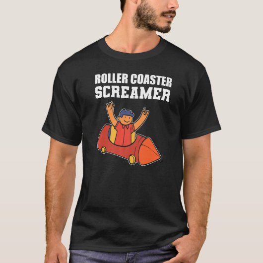 Roller Untersetzer Screamer Brave Person T-Shirt (Vorderseite)