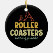 Roller-Untersetzer sind mein Lieblingspark Keramik Ornament (Hinten)