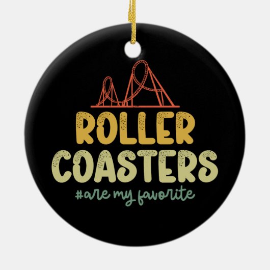 Roller-Untersetzer sind mein Lieblingspark Keramik Ornament (Hinten)