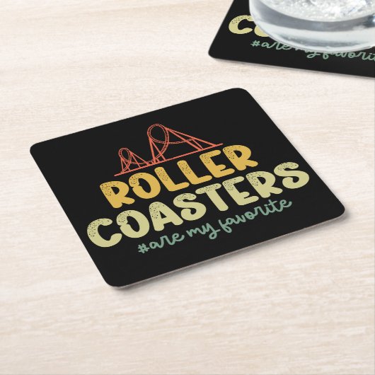 Roller-Untersetzer sind mein Lieblingspark Rechteckiger Pappuntersetzer (angewinkelt)