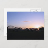 Roller Untersetzer Sunset Abend Postkarte (Vorne/Hinten)