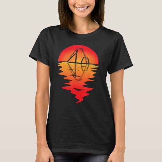 Roller Untersetzer Sunset Thrillseeker Extreme Vin T-Shirt (Vorderseite)