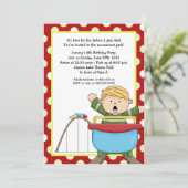 Roller Untersetzer Vergnügungspark 12x18 Geburtsta Einladung (Stehend Vorderseite)