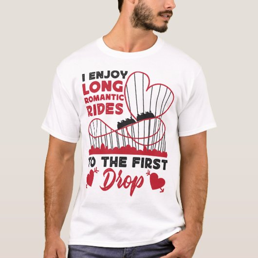 Roller Untersetzer Vergnügungspark Ich genieße lan T-Shirt (Vorderseite)