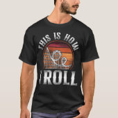 Roller Untersetzer Vergnügungspark So Roll ich T-Shirt (Vorderseite)