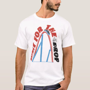 Roller Untersetzer Vergnügungspark warten auf den  T-Shirt