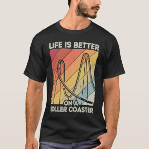 Roller Untersetzer-Vergnügungsparkfans T-Shirt